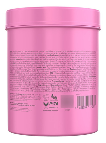 Richée Nanobtx Capilar Repositor De Massa Kit Duo (2x1kg)