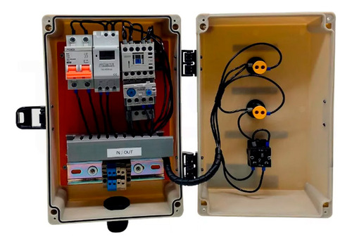 Painel Elétrico Bomba Piscina Rele Térmico E Timer 1,5cv