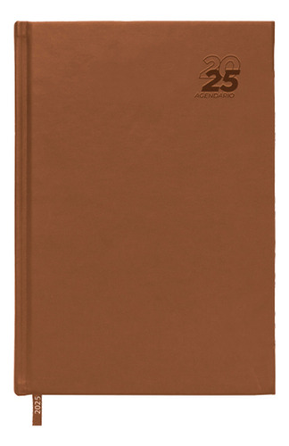 Agenda Diaria 2025 Con Planificador Anual Y Mensual Portada Café