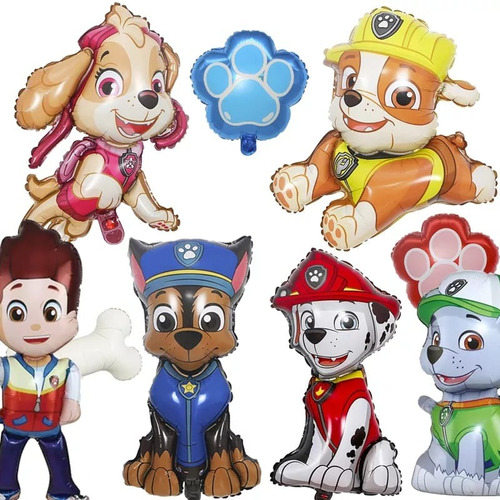 Set De Globos Aluminio Paw Patrol Modelo 2