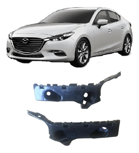 Par Mensulas Soporte Delantera Mazda 3 Años 2015 Al 2019