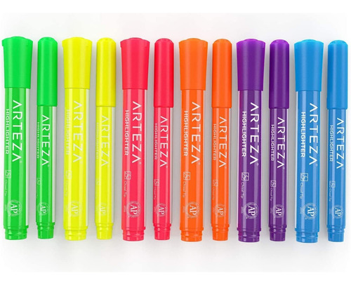 Arteza Highlighters Set Of 60, Bulk Pack Of Colored Markers,