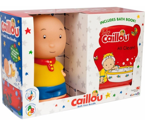 Caillou Bath Time Bundle Baño Y Librito