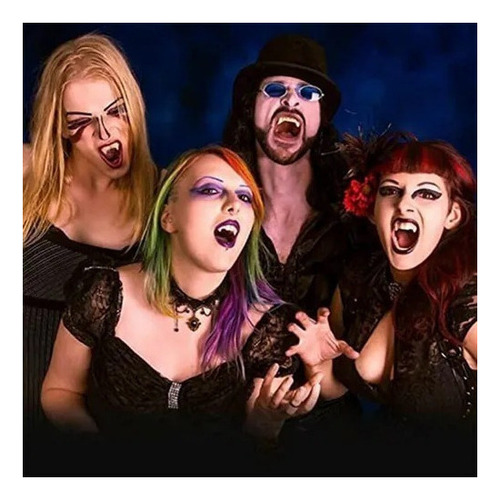 4pcs Dientes De Vampiro, Colmillos Retráctiles