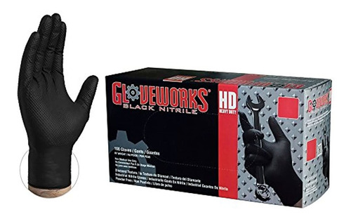 Gloveworks - Talla L Guantes De Nitrilo (100 Unidades