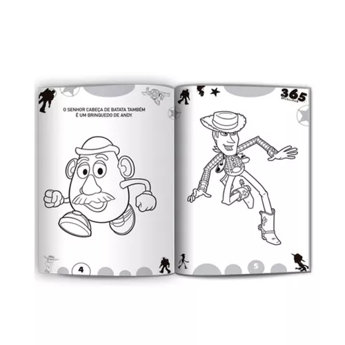 Livro 365 Desenhos Para Colorir Disney Pixar Culturama Infantil