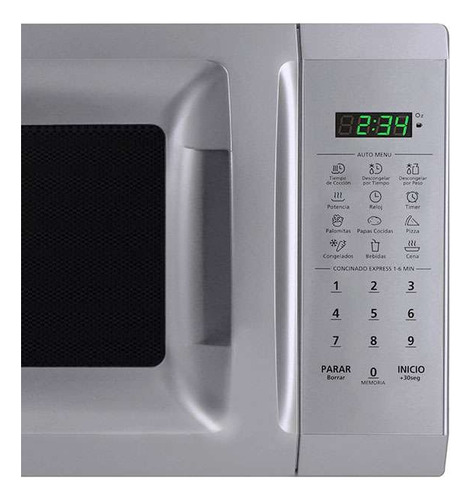 Horno De Microondas 0.7 Pies Midea Mmdp07s2cb Gris