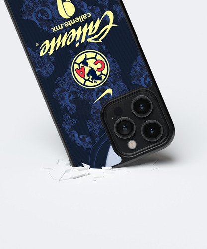 Funda Club America Jersey Tetracampeon 17 Grandes De Corazon Negro Iphone Xr