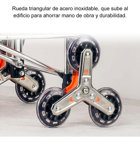 Carrito De Aluminio Plegable Para Mandado Compras 80 Kg