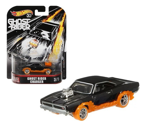 Dodge Charger Ghost Rider Retro Marvel 2018 Hot Wheels 1/64