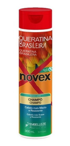 Imagen 1 de 1 de Shampoo Queratina Brasilera 300ml
