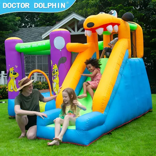 Doctor Dolphin Bounce House Slide Con Soplador Para Ninos De
