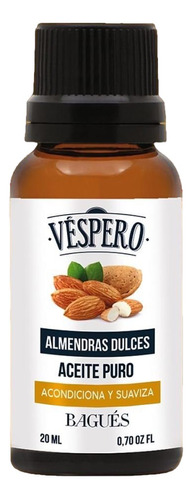 Aceite De Almendras Dulces Vespero Bagues X 20 Ml