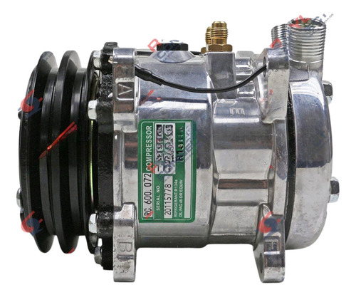 Compressor Modelo Se505 5h09 8 Orelhas 12v Polia 2a R134