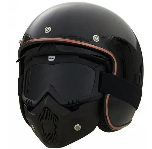 Casco cafe racer con mascara hot sale