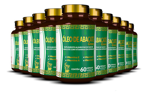 20x Oleo De Abacate Com Vitaminas 1000mg 60caps Atacado