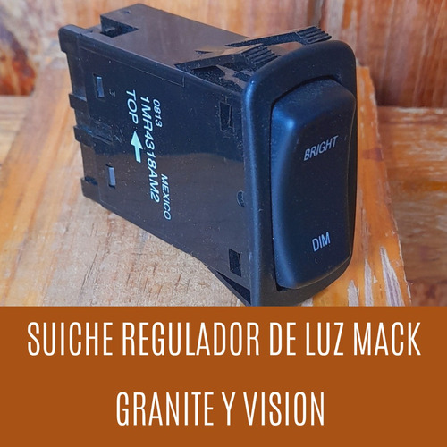 Suiche Switch Regulador De Luz 3 Pines Granite Mack