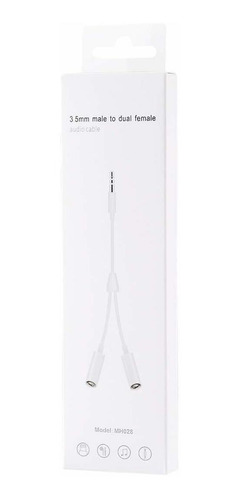 Imagen 3 de 7 de Cable 3.5 Mm Audio Macho A Dual Hembra 3.5 Mm Adaptador