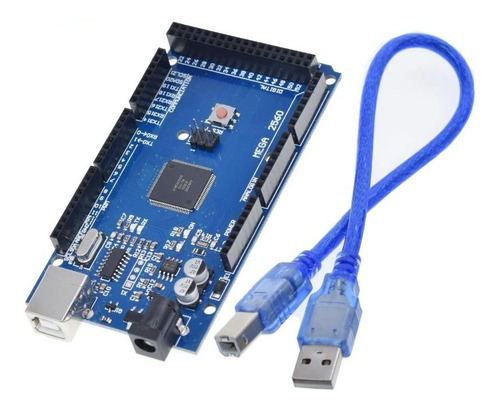 10 Placa Compatível Com Arduino Mega 2560 16au/ch340g C/cabo