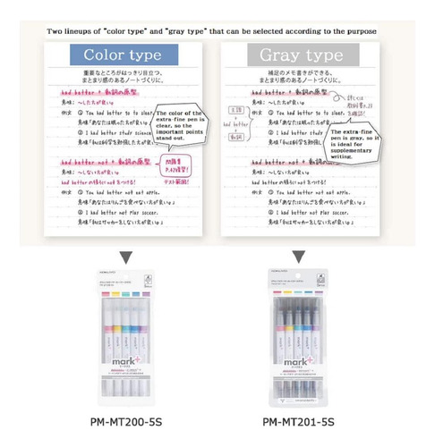 Kokuyo Japan Mark + Byle Way Color Marker 10 Pack Tipo De Y
