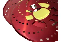 Comprar Chapas Cubre Discos Freno Brake Cover Tuning Rojo .x2 P1