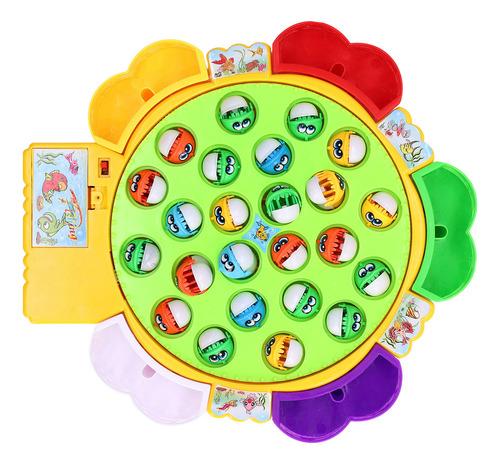 Juego De Pesca, Juego De Pesca Giratorio Con 24 Peces Y 5 Ca