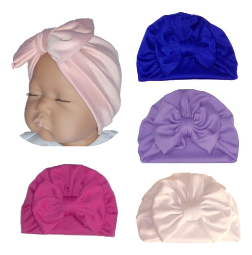5 Piezas Gorros Para Bebé Turbantes Niña Headwraps, Moño