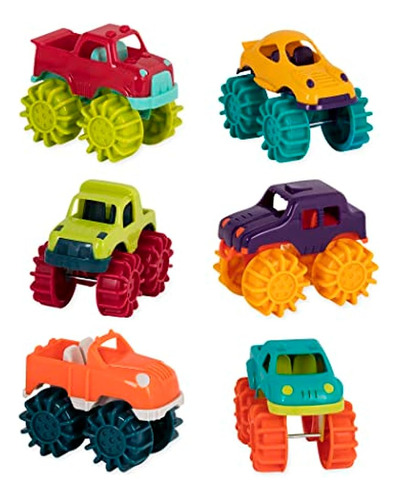 Battat Mini Monster Trucks (conjunto De 6 Diferentes Vehicul