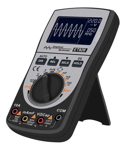 Et826 Multimetro Osciloscopio 2 En 1 Ac Dc