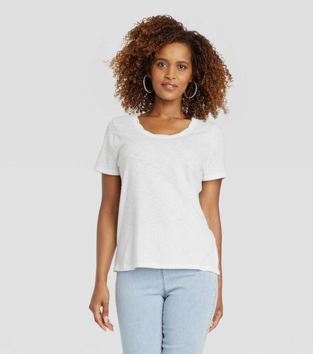 El Baúl De Anna Blusa Casual Blanca Knox Rose