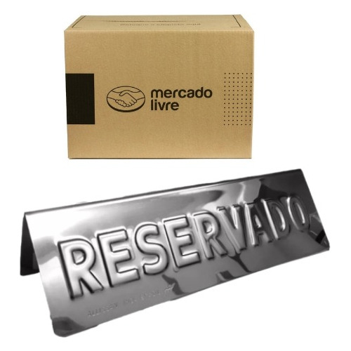 10 Placas De Mesa Reservado Restaurante 20cm Referencia 352