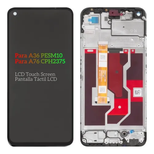 Pantalla Lcd Con Marco Para Oppo A36 Pesm10 A76 Cph2375 | Meses sin interés