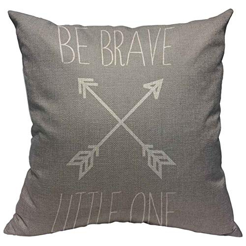 Fundas De Almohada Grises Flechas Be Brave   One Almoha...