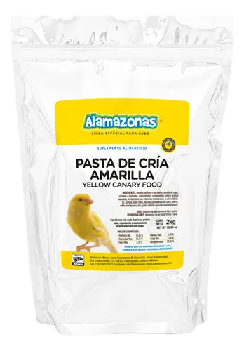 comprar Kit 4 Pasta De Cría Amarilla Pro 2kg Canaries Alamazonas