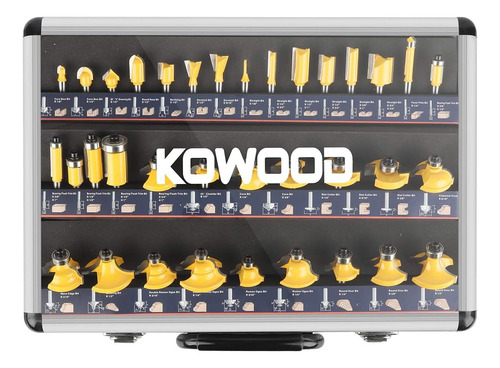 Juego De Brocas Kowood, De 35 Piezas, 1/4'', Carburo C2