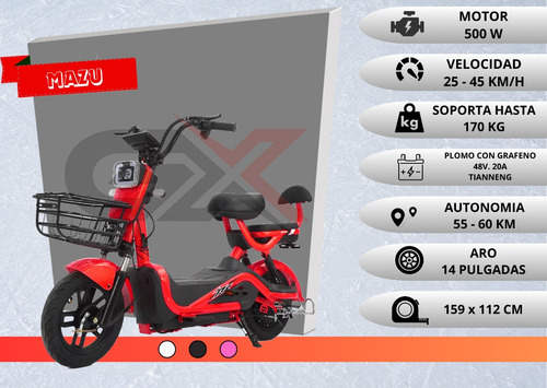 Moto Eléctrica 500w 48v 20ah