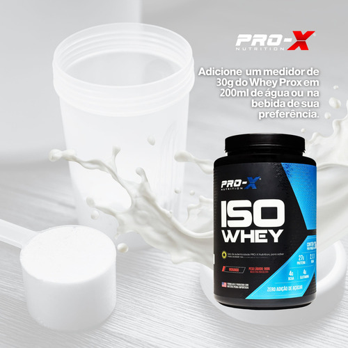 Kit Creatina 300g + Whey Protein Isolado Prox Nutrition 900g Sabor Morango