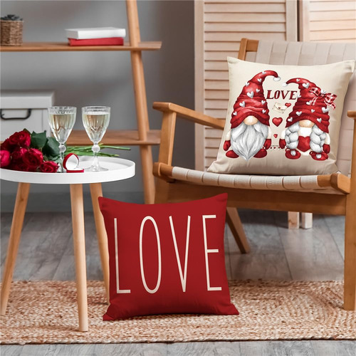Xoxo - Juego De 4 Fundas De Almohada De 18 X 18 Pulgadas Par
