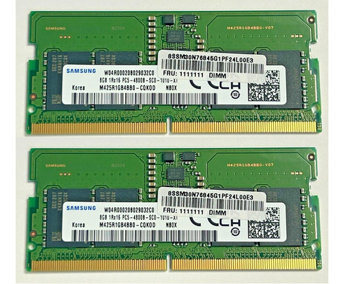 Nueva Memoria Ram Computadora Portátil Samsung 16 Gb (8 Oem