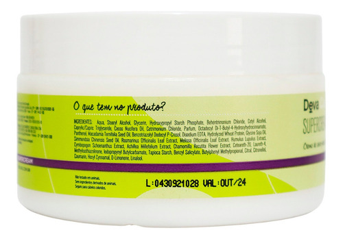 Deva Curl Supercream Creme De Coco 250g