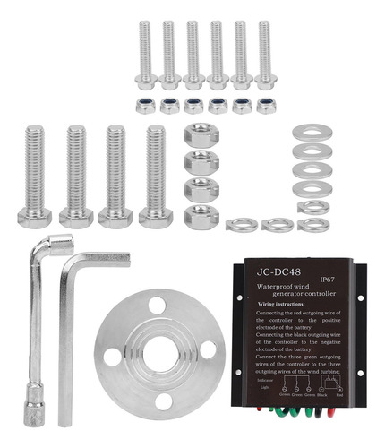 Kit De Turbinas Eólicas De 3 Aspas 200 W Para Energía Solar