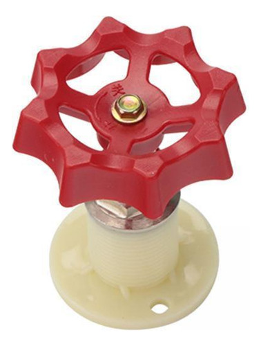 2 Material De Accesorio De Bricolaje Válvula Rotatoria Roja