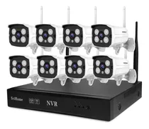 Comprar Kit Vigilancia Nvr Ip Wifi 8 Cámaras Fhd 2mp Srihome Nvs001