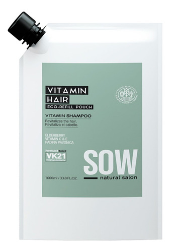 Sow Eco-recarga Shampoo Cabello Seco Y Dañado 1000ml