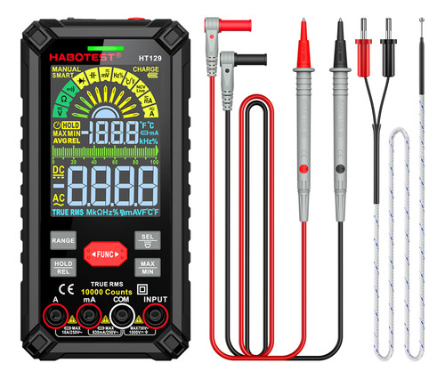Habotest Multímetro Inteligente Ht129 Digital