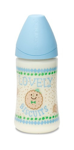 Biberón Suavinex 270ml Cookie Azul  Bebés Y Niños