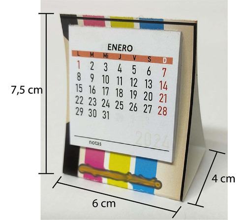 Mini Calendario De Escritorio (10 Und)