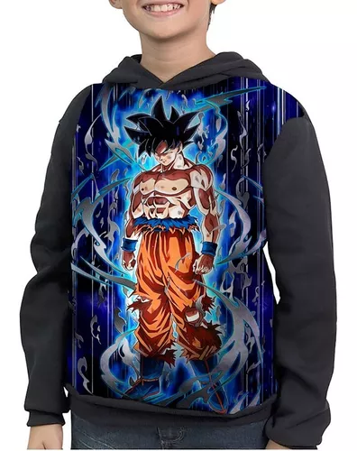 Blusa De Moletom Dragon Ball Goku Super Saiyajin Blue Anime