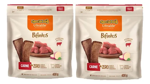 Bifinho Special Dog Ultralife Carne 400g 2 Unidades