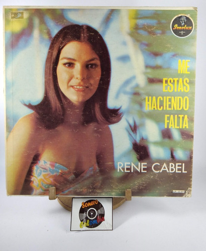 Lp Vinyl Rene Cabel, Me Estas Haciendo Falta Sonero Colombia